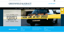 Desktop Screenshot of greenfieldandkrautlaw.com